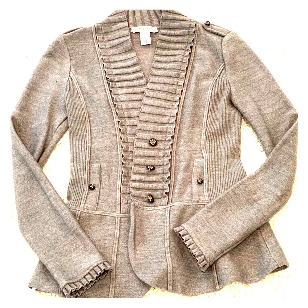 Pre-owned WHBM Military Style Cardigan